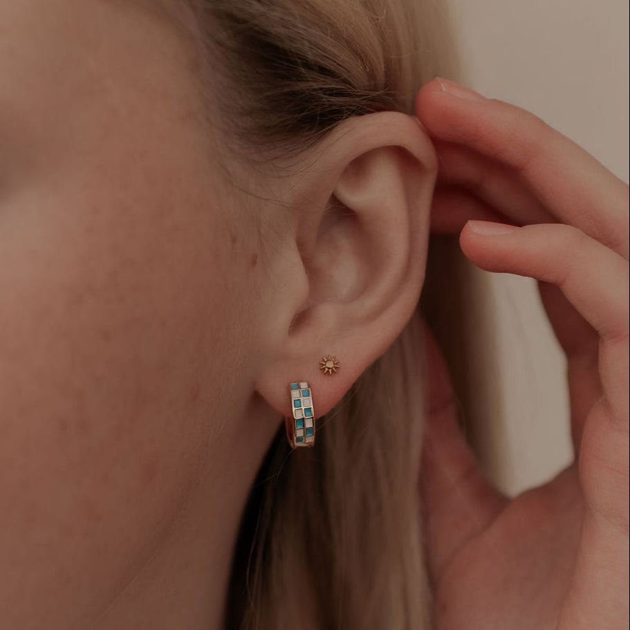 Sunshine Flat Back Studs – Mauve Jewelry Co.