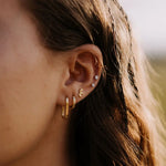 Load image into Gallery viewer, Lotus Flat Back Studs
