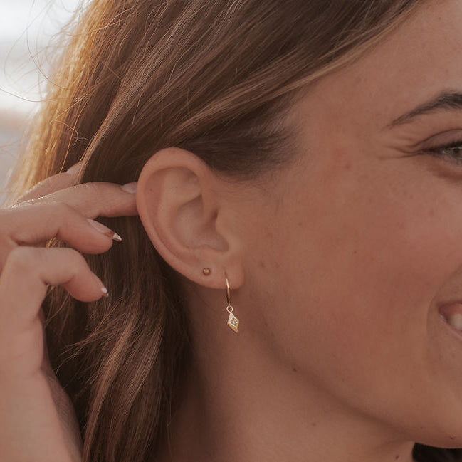 Goldie Dot Flat Back Studs