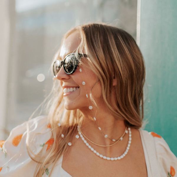 Pearl Sunglasses Chain – Mauve Jewelry - Main Image