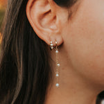 Load image into Gallery viewer, Alexandria Diamond and Pearl Hoops
