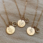 Load image into Gallery viewer, Poppy Necklace with Mustard Seed
