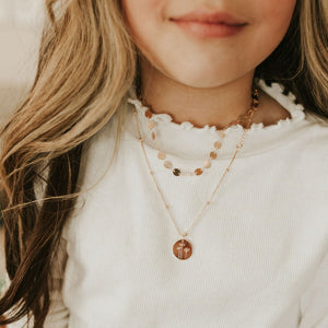 *Littles* Chloe Gold Filled Coin Necklace