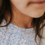 Load image into Gallery viewer, *Littles* Madeline Gold Filled Paperclip Necklace
