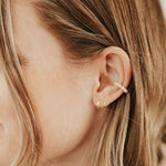 Load image into Gallery viewer, Princess Gold Filled Pearl Ear Cuff
