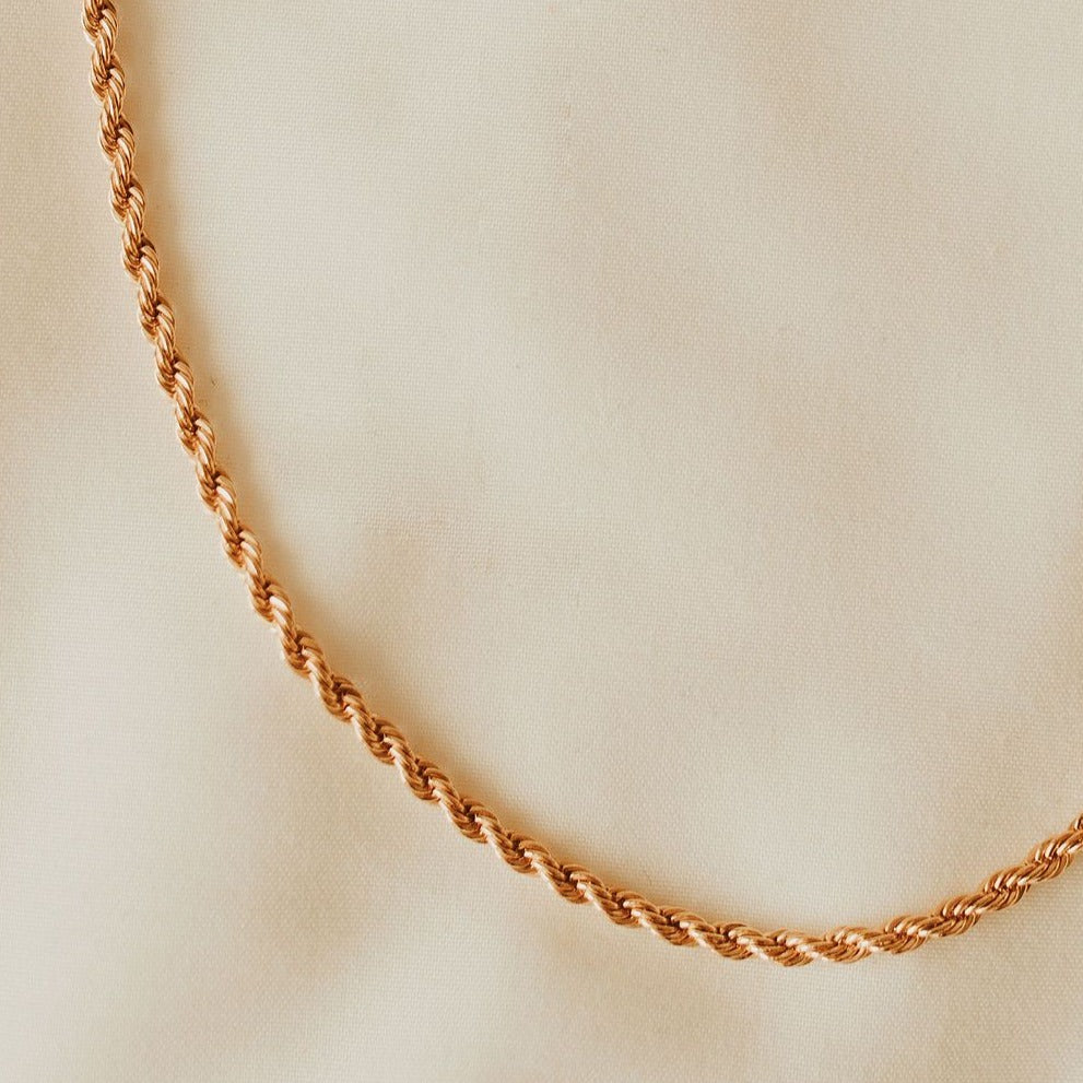Naomi Gold Filled Rope Necklace