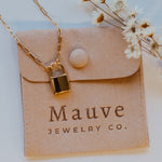 Load image into Gallery viewer, Newport Gold Filled Lock Necklace
