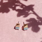 Load image into Gallery viewer, Ava Turquoise &amp; Gold Earrings
