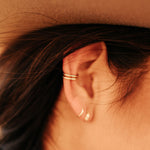 Load image into Gallery viewer, Queen Gold Filled Double Band Ear Cuff
