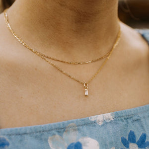Sophie Baguette Diamond Necklace