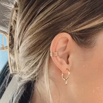 Load image into Gallery viewer, Countess Thick Band Gold Ear Cuff
