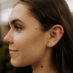 Load image into Gallery viewer, Sophie Baguette Diamond Ear Cuff
