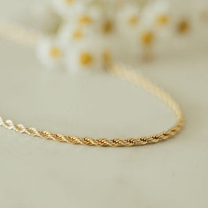 Naomi Gold Filled Rope Necklace