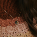 Load image into Gallery viewer, Poppy Necklace with Mustard Seed
