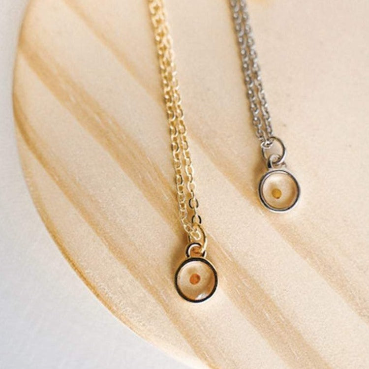 rose gold mustard seed necklace Mustard Seed Faith Necklace 17.5 Inches / Gold