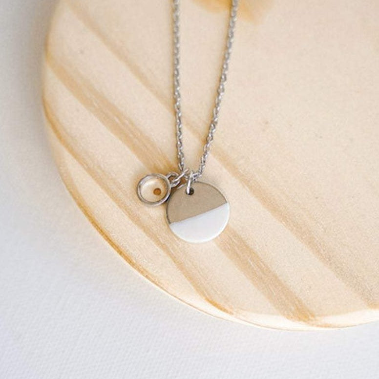 Dipped Necklace with Mustard Seed