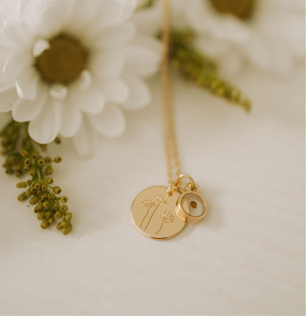 Buttercup Necklace with Mustard Seed